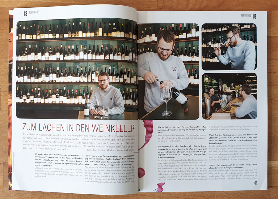 Tibor Werzl, Sommelier, Bochum. Für Ruhrgebiet geht aus, 2020