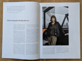 Doppelseite: Bodo Das Straßenmagazin mit Brigitte Kreamer Portrait Daniel Sadowski Fotograf